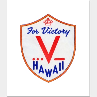 WWII V for Victory, Hawaii Posters and Art